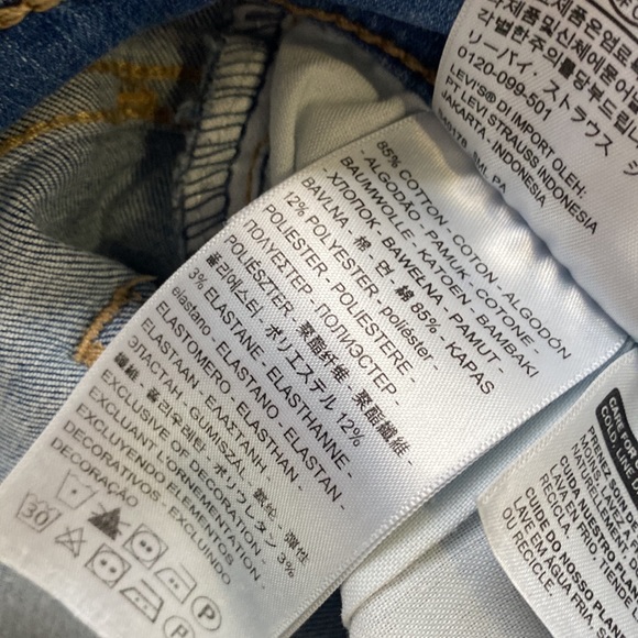 LEVI 710 super skinny jean shorts - Picture 9 of 9